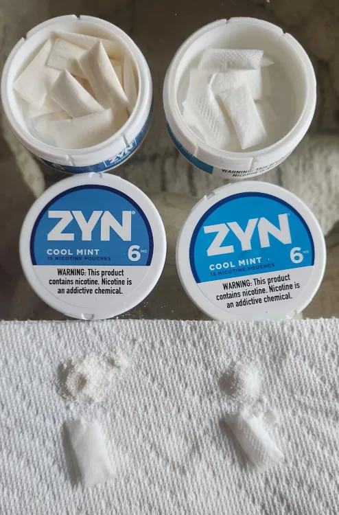 Real vs counterfeit Zyn comparison